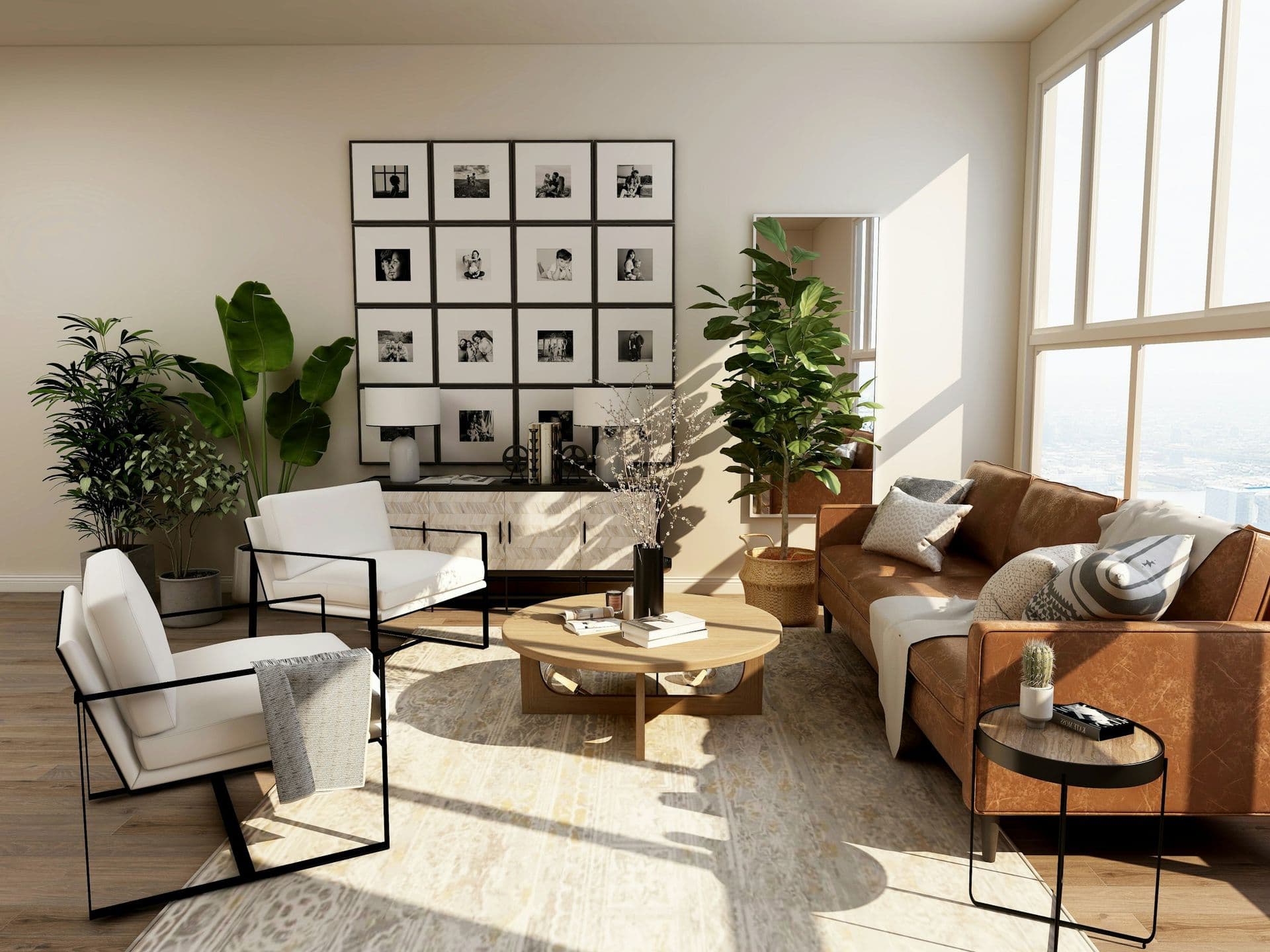 Bedroom suite with natural light